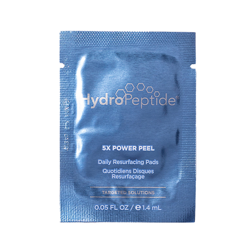 ハイドロペプチド 5x パワー ピールを eSkinCareStore で購入します。 exfoliating skin care pad with glycolic acid and niacinamide for brightening and resurfacing.