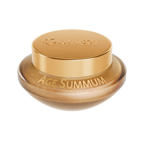 Guinot Age Summum Scrub - エレガントなゴールドのパッケージに入ったスキンエクスフォリエーター。死んだ角質を除去し、滑らかで活性化した顔の肌を目指します。