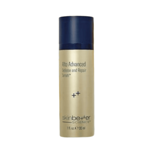 Skinbetter Serum - Advanced Defense and Repair in 30ml gold bottle with navy cap, ideal for antioxidant skin care treatment for face and neck.