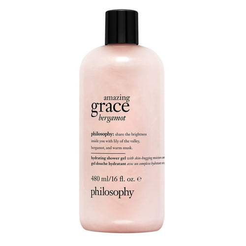 جل الاستحمام فلسفة 480 مل يقدم Amazing Grace Bergamot ترطيبًا لتنعيم البشرة مع زنبق الوادي والبرغموت والمسك الدافئ.