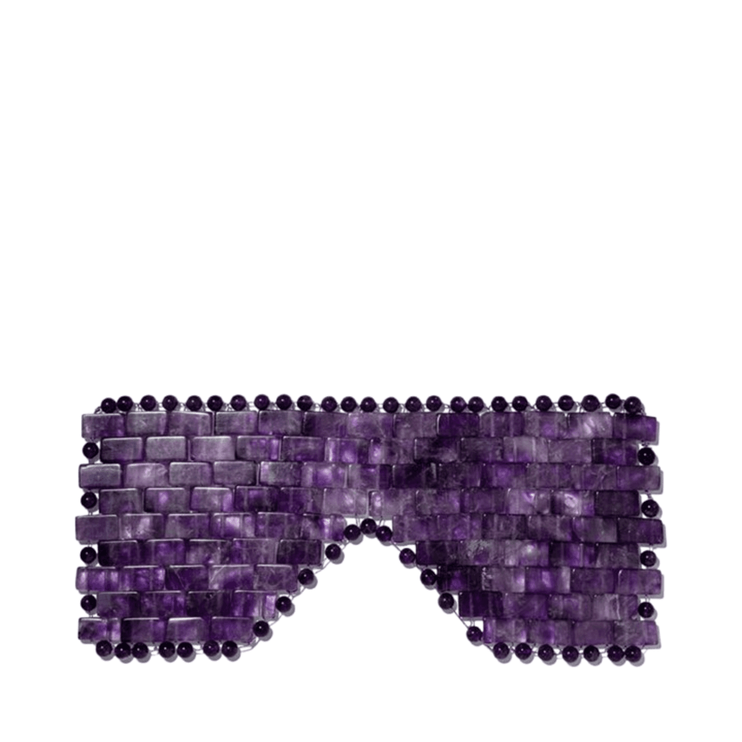 מסכת עיניים של Circcell Amethyst עשויה מאבני אמטיסט מלוטשות לטיפול עיניים מרגיע. אידיאלי להפחתת נפיחות והגברת הרפיה.