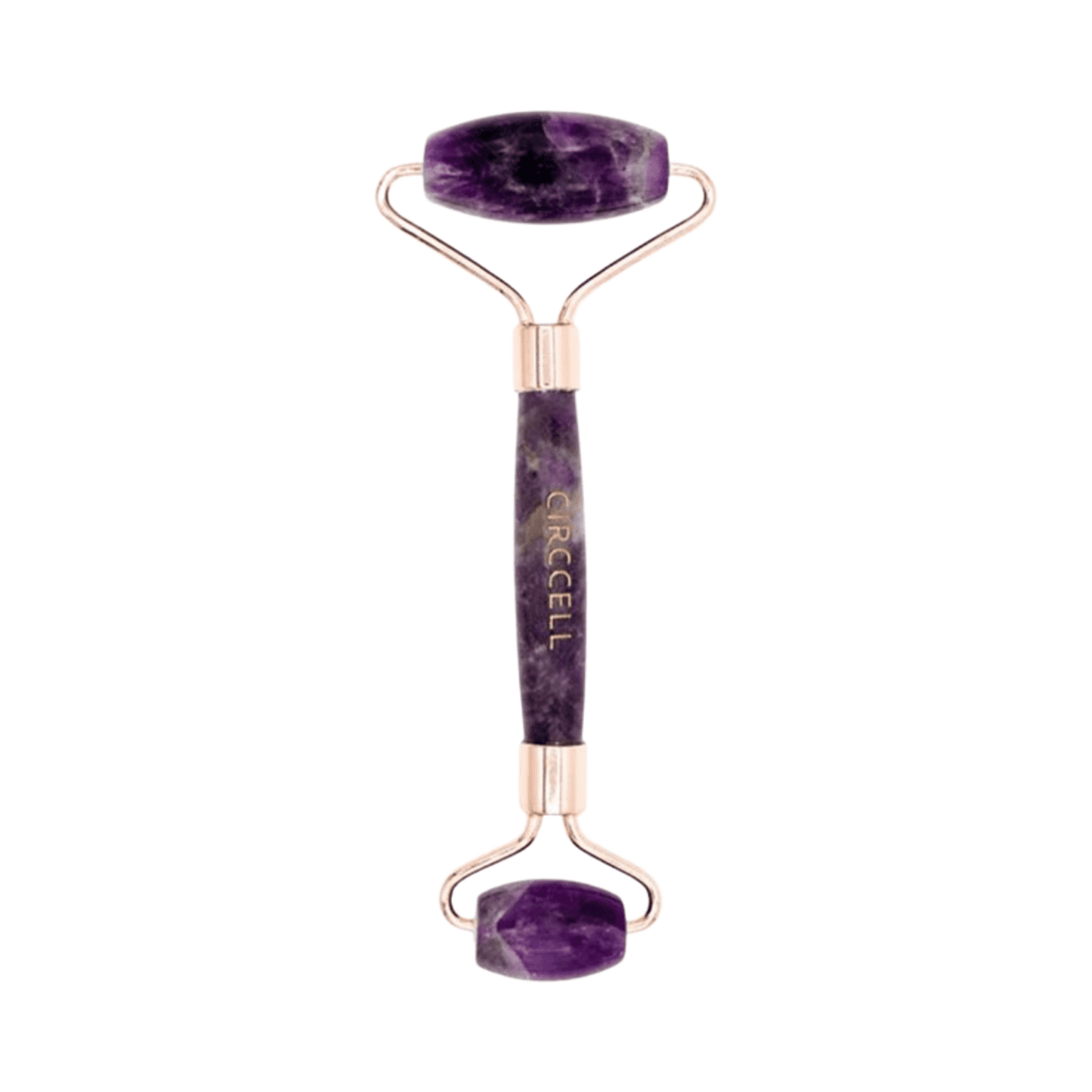 Circcell Amethyst Roller - Roller προσώπου Amethyst με σχεδιασμό διπλού άκρου για ενίσχυση της απορρόφησης και αποτοξίνωσης του δέρματος σε ρουτίνες σπα και αντιγήρανσης.