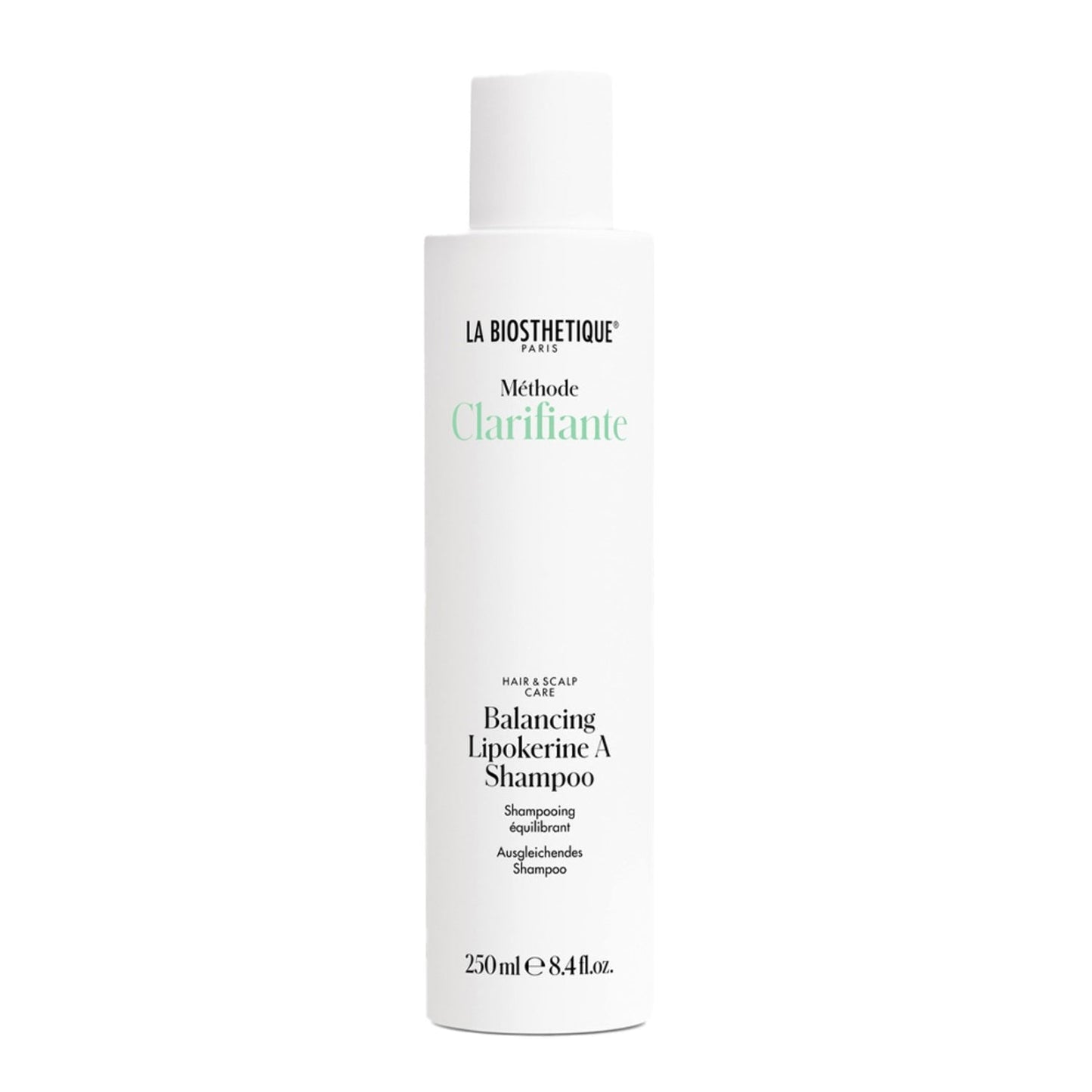 La Biosthetique Balancing Lipokerine A Shampoo Flacone da 250 ml per cuoio capelluto e capelli freschi, ideale per capelli grassi e regolazione del sebo.