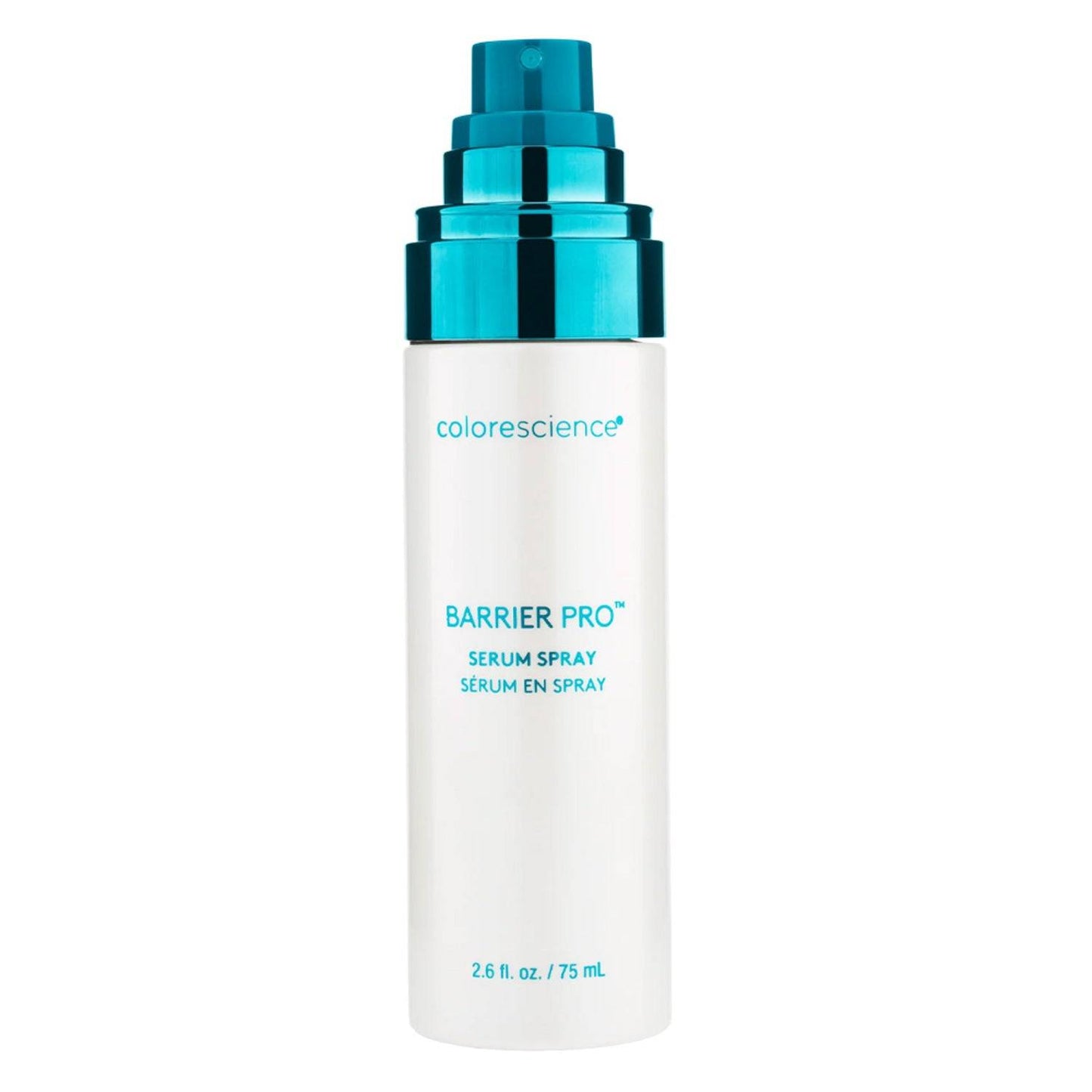 بخاخ مصل Colorescience Barrier Pro لبشرة مشرقة ومرنة في زجاجة سعة 75 مل. علاج مثالي لمصل الوجه لتعزيز صحة البشرة.