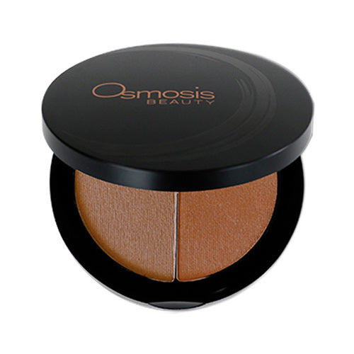 برونزر Osmosis Mineral Beach Glow Bronzer مدمج مع العسل الدافئ ونغمات الجوجوبا. يعزز البشرة بمظهر طبيعي ومشرق.
