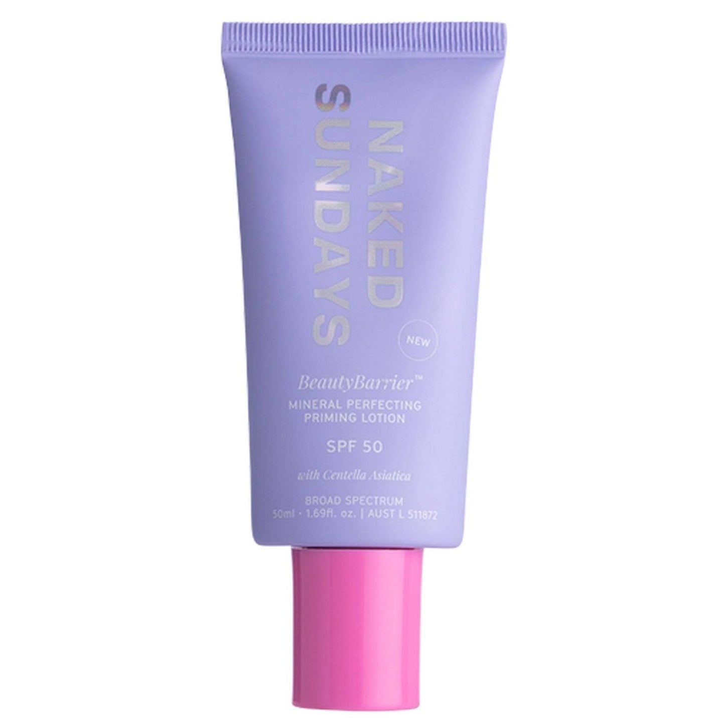 Naked Sundays Beauty Barrier Loción Preparadora Mineral SPF50 tubo