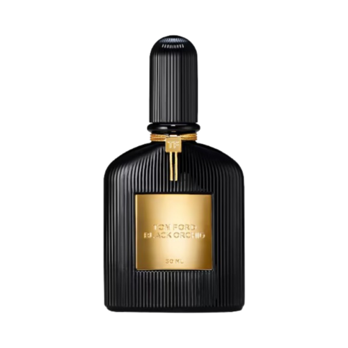 Tom Ford Black Orchid Eau De Parfum בקבוק 50 מ"ל, ניחוח גברים נועז עם תווים פרחוניים וחריפים כהים בעיצוב שחור פרימיום.