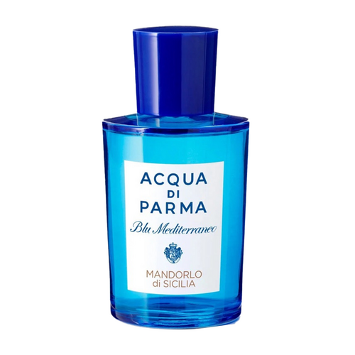 Ylellinen miesten tuoksu Acqua Di Parma Blu Mediterraneo Mandorlo Di Sicilia EDT tunnusomaisessa sinisessä pakkauksessa Health & Beauty -hajuvesikokoelmasta.