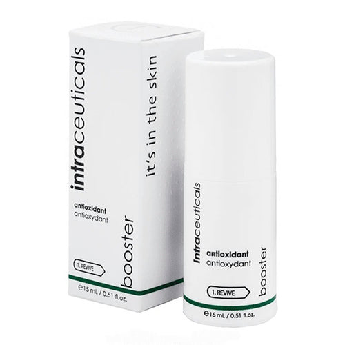 Intraceuticals Booster Antioxidant - Antioxidant Skin Booster 15 מ"ל עם קופסה. סרום טיפולי לעור לחידוש עור בוגר ולחוץ.