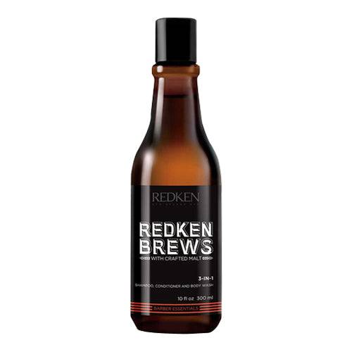 Redken Brews 3 in 1シャンプー、コンディショナー、ボディウォッシュ