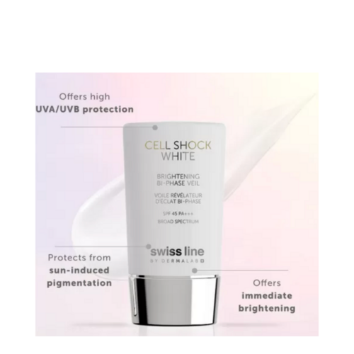 Linha suíça Brilhando véu bi-fase SPF 45