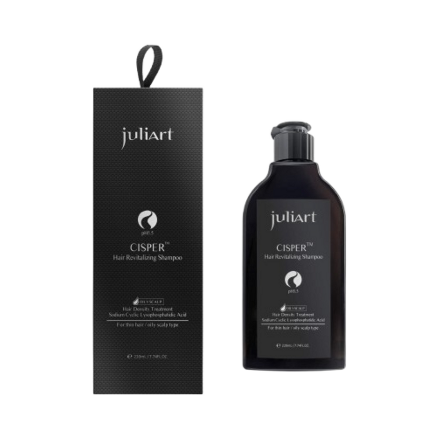 Juliart CISPER Hair Revitalizing Shampoo bottle and box