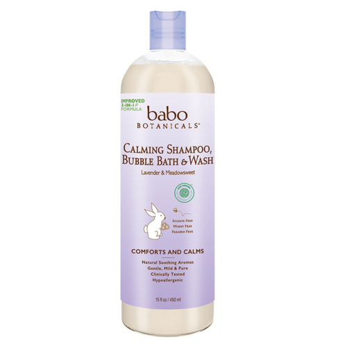 babo botanicals baby babble bath and Washを落ち着かせます