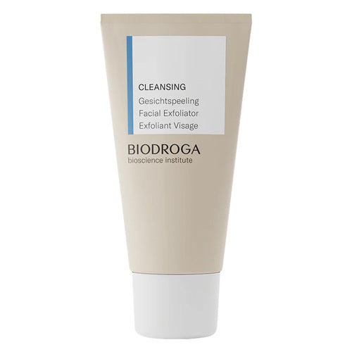 Biodroga Cleansing Facial Exfoliator med bisabolol och vitamin B. En bioteknologisk peeling som främjar mjuk, uppfräschad hud inom hudvårdskategorin.