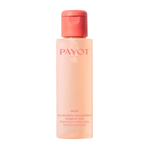 Payot Cleansing Water Micellar Face and Eyes בגודל נסיעות. ניקוי מיסלר עדין עם מרכיבים טבעיים לטיפול יעיל בעור.