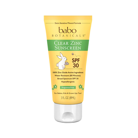 Babo Botanicals Clear Zinc SPF 30 Sunscreen Lotion - Fragrance Free