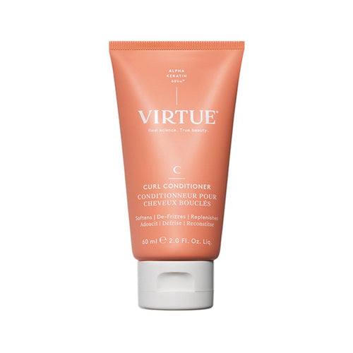 Virtue カール コンディショナー 60ml 巻き毛用。重さを感じることなくカールの鮮明さと潤いを高め、縮れのコントロールと輝きに最適です。