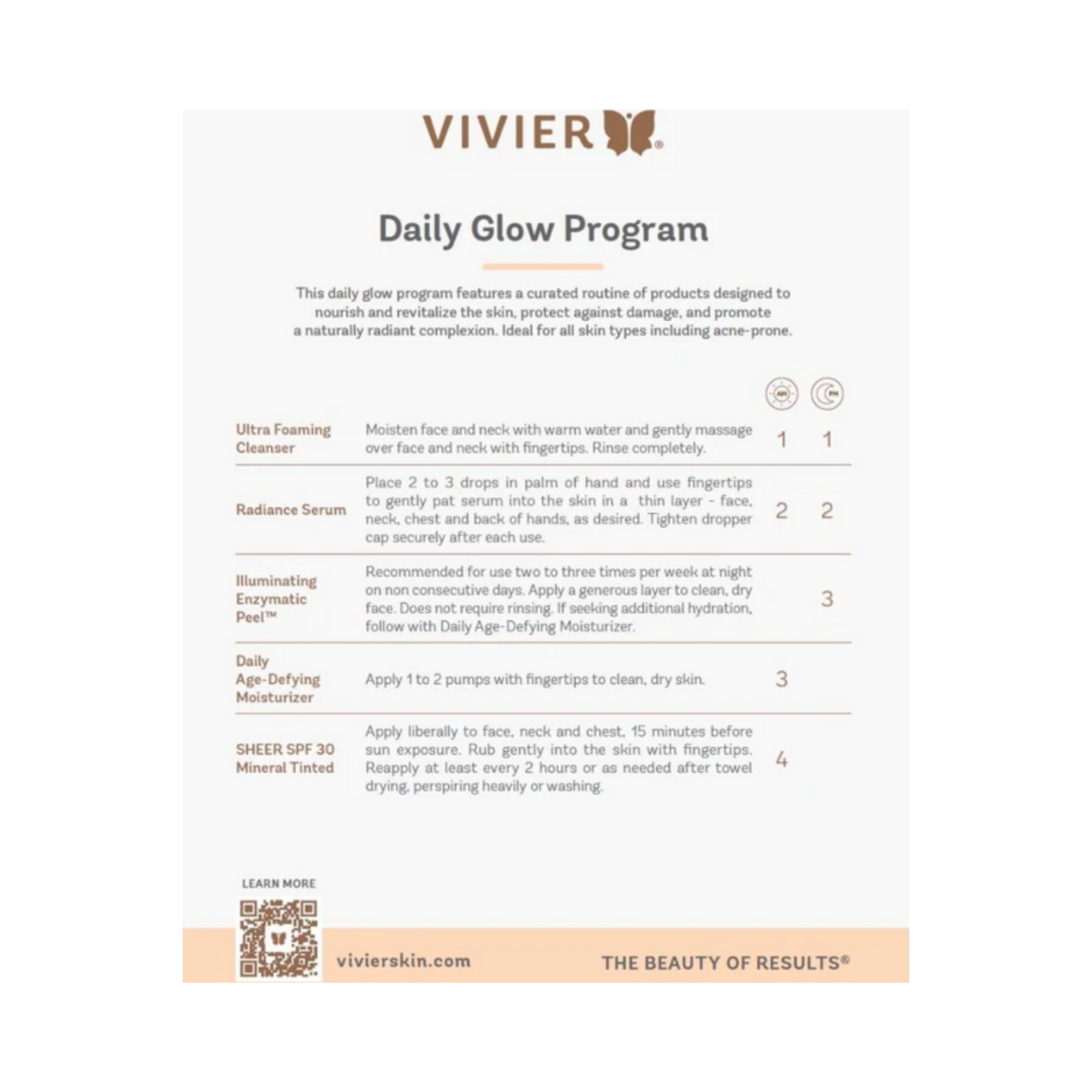 VivierSkin Daily Glow -ohjelma