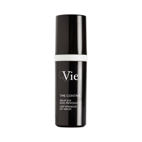 Vue de face du sérum EGF Deep Wrinkles Vie Collection de eSkinCareStore, traitement anti-âge pour le visage et le cou à l'EGF et à l'huile d'olive.