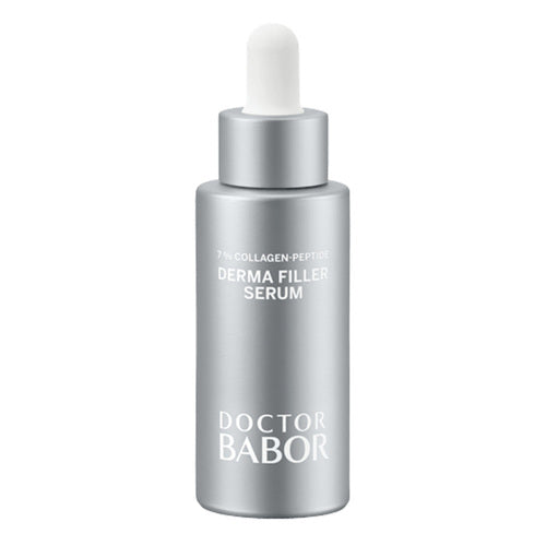 Doctor Babor Derma Filler Serum ansiktsbehandling i metallisk flaske med dropper. Gir umiddelbar fuktighet og glatthet til ansiktshuden.