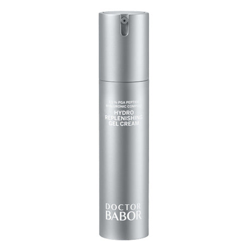 Doctor Babor Hydro Gel Cream gezichtscrème in zilver airless pomp. Biedt intensieve 24-uurs hydratatie en maakt de huid voller.