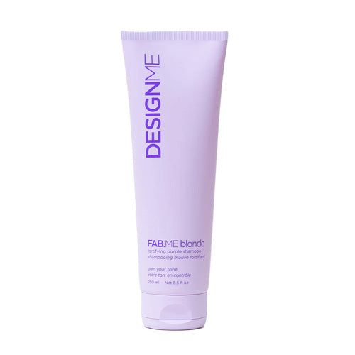 Designme fab.me blonde blonde ag daingniú seampú corcra