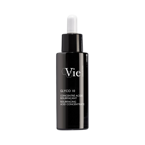 Glyco 10 Acid Concentrate מאת Vie Collection הכולל חומצה גליקולית לקילוף עדין. תמיסת טיפוח לעור למרקם מעודן וזוהר זוהר.