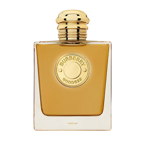 Burberry Goddess Parfum bottle with gold detailing, a luxurious women's fragrance in the Health & Beauty category for self-expression and elegance.
