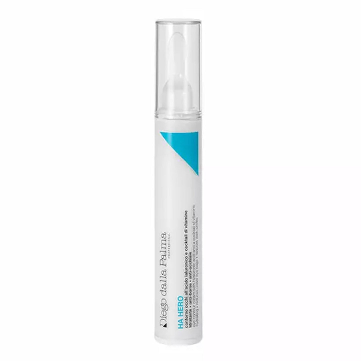 Diego dalla Palma Eye Contour Cream med hyaluronsyra i elegant vit pumpflaska. Ljusar upp och jämnar ut området under ögonen för en fräsch look.