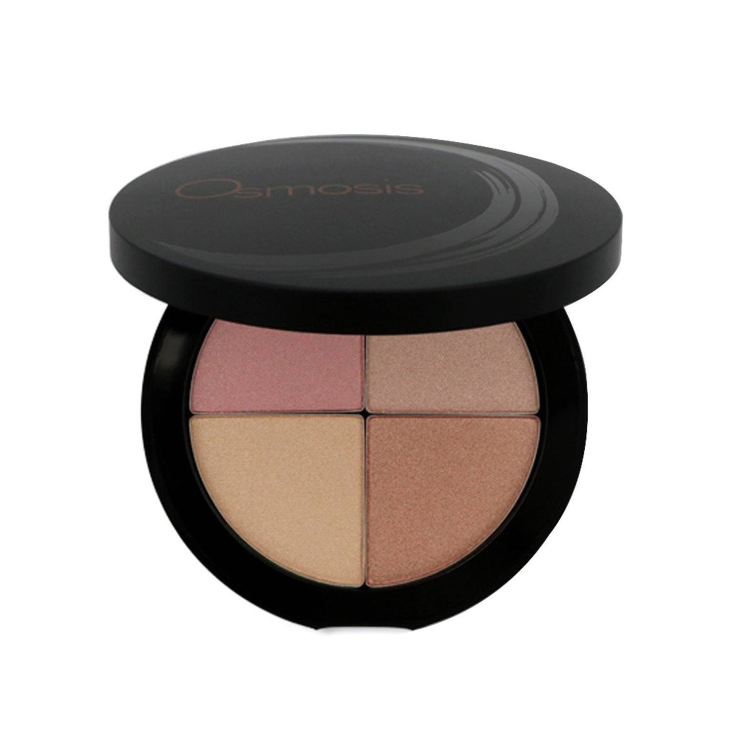 تتميز Osmosis Professional Highlighting Quad بأربعة ظلال مشعة في علبة سوداء أنيقة لمكياج الوجه. مثالية للإضاءة وتحديد الخطوط.