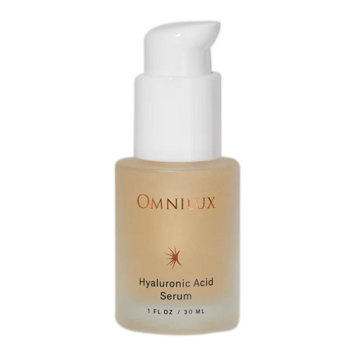 Omnilux Hyaluronsäure-Serum, 30-ml-Flasche für tiefe Feuchtigkeitsversorgung und Hautverjüngung, ideal für die Verwendung mit Omnilux LED-Lichtbehandlungen.