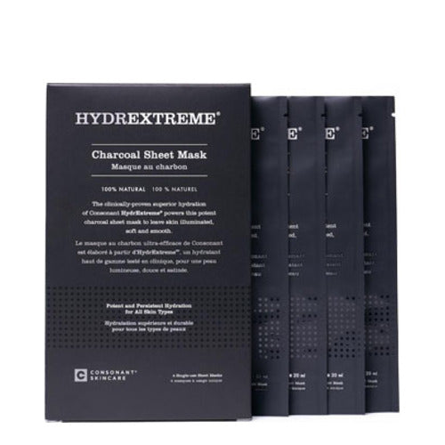 Consonant HydrExtreme  Charcoal Sheet Mask Box of 4 Masks