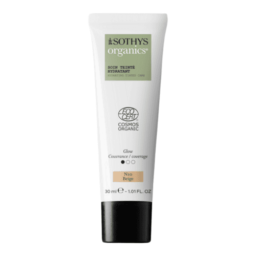 Sothys Hydrating Tinted Care - N10 Beige, 30ml/1.01 fl oz organic BB cream for face, enhances natural skin tone with a healthy glow.