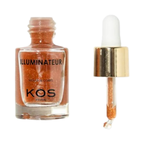 Kos Paris Illuminator nestemäinen korostuskynä lasipullolla ja applikaattorilla. Täydellinen parantamaan luonnollista hehkua ja saamaan iholle hehkua.