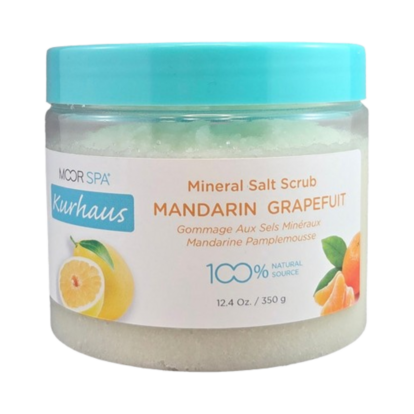 Moor Spa Kurhaus Esfoliante de sal com tangerina e toranja com imagens cítricas