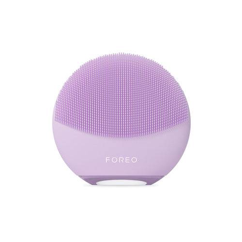 FOREO Luna 4 mini - לבנדר, מכשיר לניקוי פנים ועיסוי חלק אחד עם זיפי סיליקון רכים, מושלם לשגרת טיפוח קומפקטית.