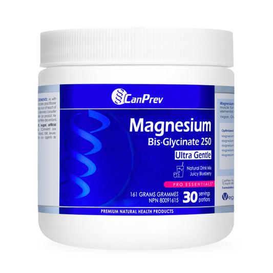 CanPrev Magnesium Bis Glycinate Drink Mix - Juicy Blueberry