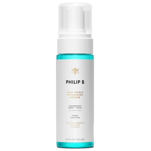 Kaufen Sie Philip B Maui Wowie Volumizing Mousse im eSkinCareStore. Leichtes Styling-Mousse mit Rizinusöl und Vitamin E für strukturiertes, voluminöses Haar.