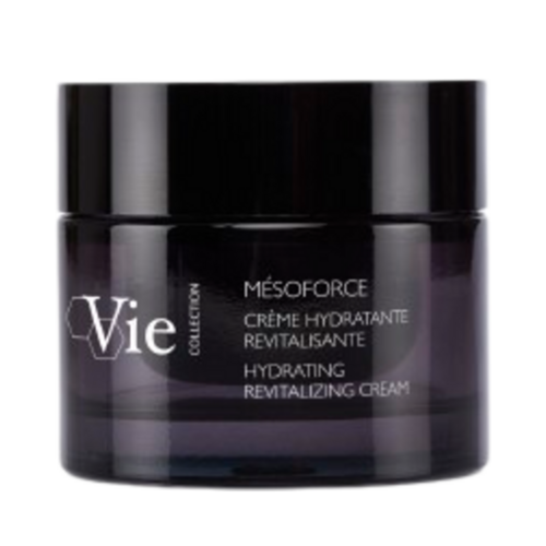 מבט קדמי של Vie Collection Mesoforce Hydrating Revitalizing Cream, קרם פנים יוקרתי מועשר בחומצה היאלורונית ובנוגדי חמצון.