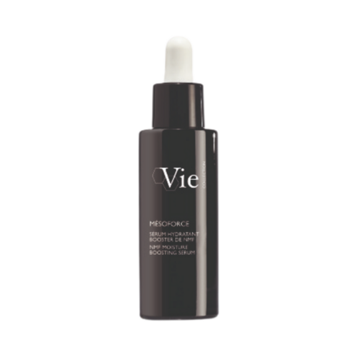 Mesoforce Moisture Boosting Serum מאת Vie Collection, שנועד להחיות ולחות לעור. אידיאלי לטיפול בפנים ובצוואר בשגרת טיפוח העור.