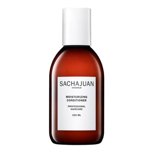 Sachajuan Moisturizing Conditioner for tørt hår i 250 ml gul flaske. Ideell for skadet eller bleket hår, beriket med argan og lakserolje.