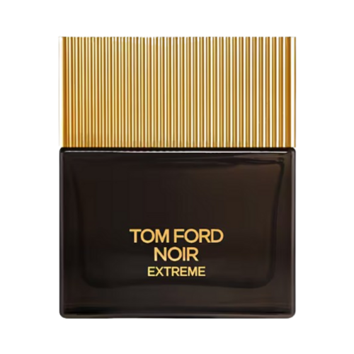 トム フォード ノワール エクストリーム - ゴールドのキャップが付いた特徴的な黒いボトルに入ったアンバー ウッディの香水。現代人のための大胆かつエレガントな香り。