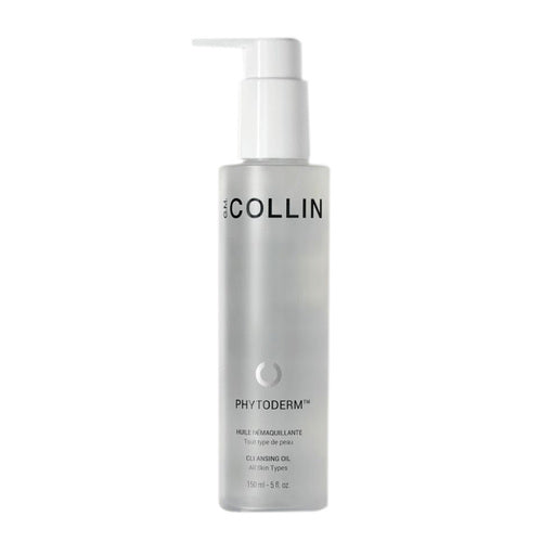 زيت التنظيف GM Collin Phytoderm في زجاجة مضخة سعة 5 أونصة سائلة، مثالي لإزالة واقي الشمس والمكياج مع ترك البشرة ناعمة ومغذية.