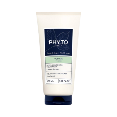 Phyto Conditioner - Balsamo volumizzante in un'elegante confezione bianca con design botanico. Migliora volume e morbidezza per i tipi di capelli deboli.