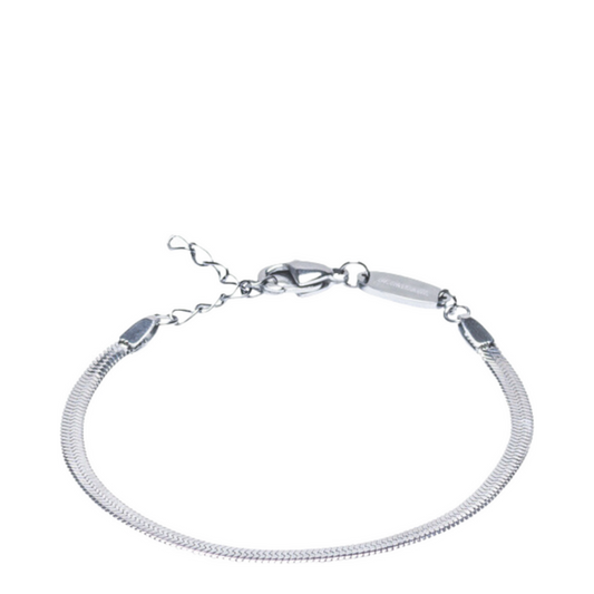 Blomdahl Plain Silver Bracelet (15.5-19cm)