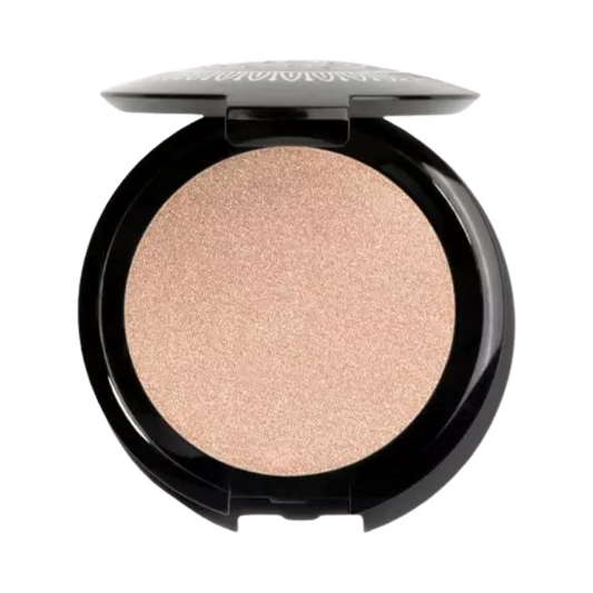 T LeClerc Highlighter - Natural Glow Powder 5,5 g en un elegante compacto negro, ideal para realzar la luminosidad facial con un acabado luminoso.