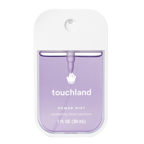 Touchland Lavender Hand Sanitizer - מעניק לחות וריחני, כולל אלוורה בבקבוק תרסיס נייד של 1 fl oz עבור ידיים רכות ונקייות.