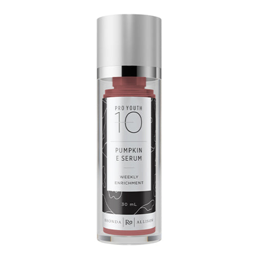 Séiream Pumpkin E Rhonda Allison - serum aghaidh frith-aosaithe 30mL le foirmle saibhir i vitimín le haghaidh saibhriú craiceann seachtainiúil agus athchóiriú glow.