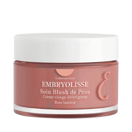 Embryolisse Cream - Radiant Complexion Moisturizer σε βάζο με ροζ τόνους για υγιή λάμψη και ενυδάτωση. Ιδανικό για θαμπό, κουρασμένο δέρμα στη ρουτίνα περιποίησης της επιδερμίδας.