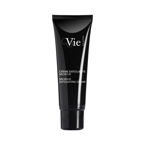 Collezione Vie Crema esfoliante rinnovatrice per la cura del viso, dotata di tecnologia enzimatica e microparticella per affinare la grana della pelle e aumentare la luminosità.